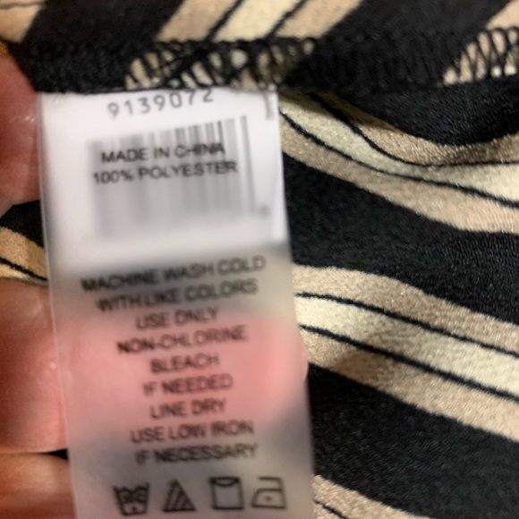 Vince Camuto Blouse Tie-front striped - Picture 4 of 5